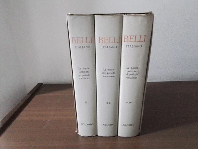 Roberto Vighi (a cura di) - Belli italiano. 3 voll. Colombo 1975, RC30ag23