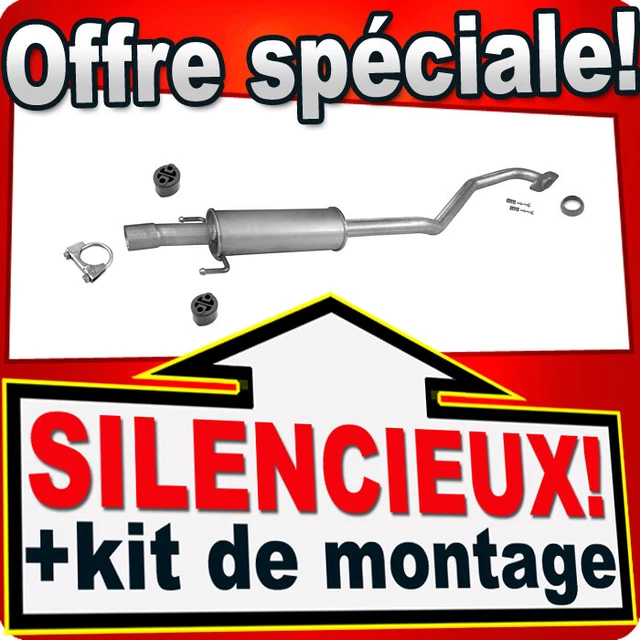 Silencieux Intermédiaire + Kit Pour TOYOTA RAV4 2.2 D (133-177 Cv) 2005-2008 - Marque BFC, Neuf, Garantie 2 Ans