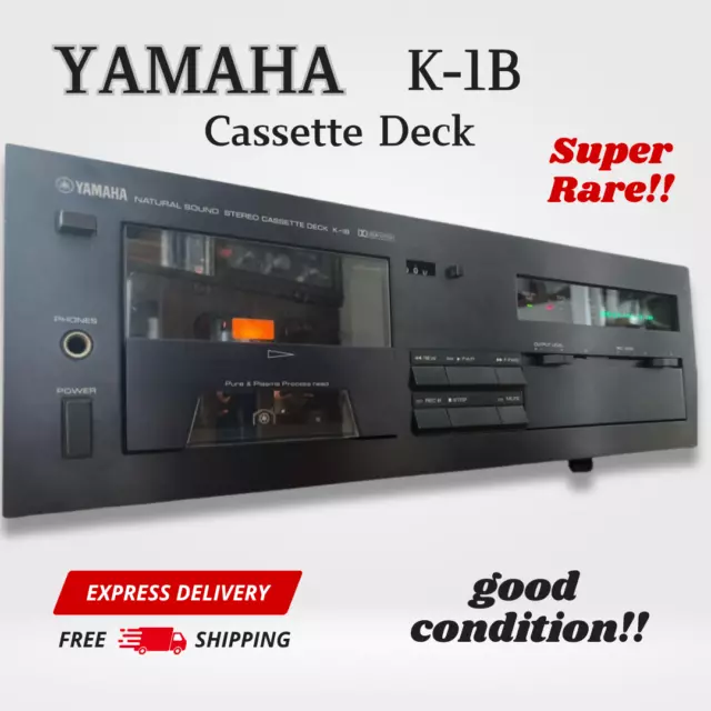 Vintage YAMAHA K-1B Cassette Deck Tested working well free shipping Rare!!