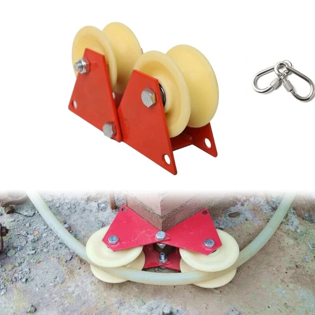 Manual Pulley Block  Pulley Wheel Heavy Duty Fixed Pullies Loading 100kg