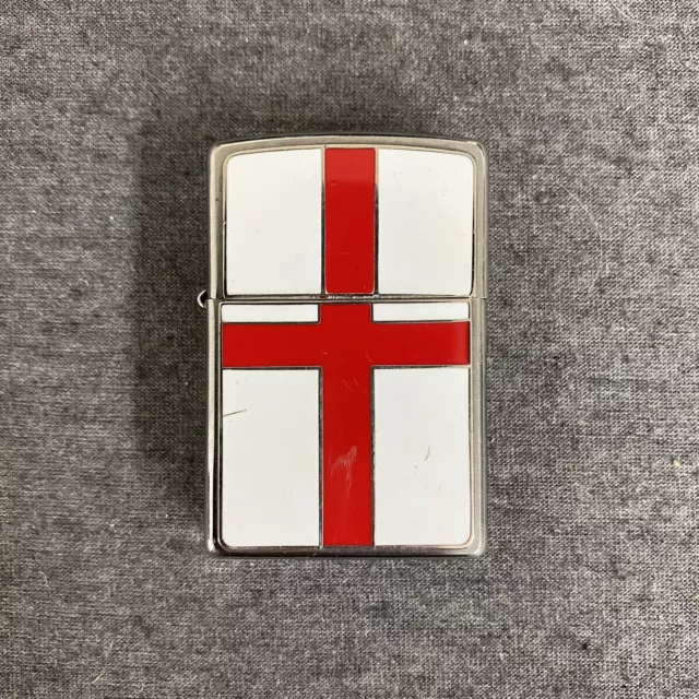 St. George Flag Emblem Windproof Zippo Genuine Lighter 2015 [I 15]