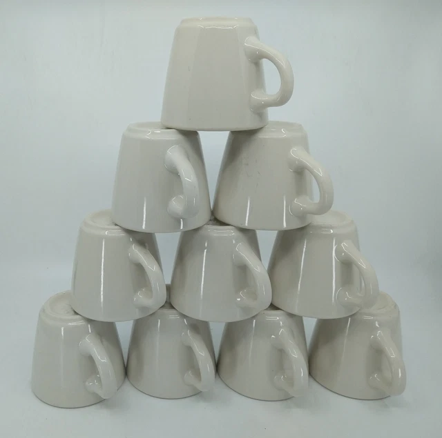 Coffee Tea Cups  6 oz ounces  Homer Laughlin HLC  Restaurant Ware  USA   10 ct