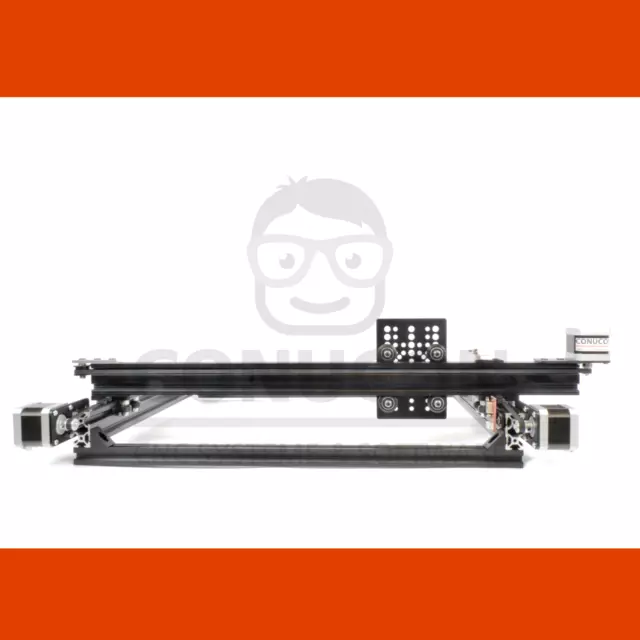 2DTwinXY Linearführung (1000x1000mm) mit Riementrieb und 3xNEMA17 Schrittmotoren 3