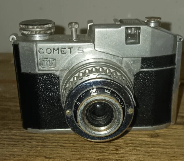 Macchina Fotografica Vintage Comet S Bencini Milano 127 Film Con Custodia