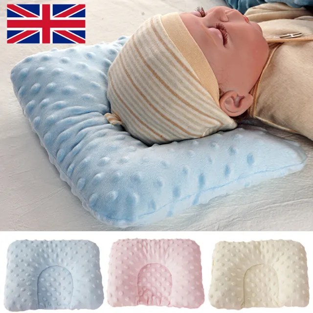 Newborn Baby Pillow Cushion Infant Sleeping Support Anti Rolls Prevent Flat Head