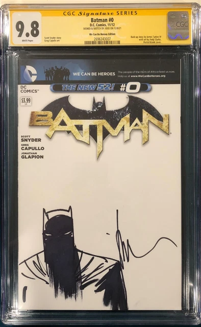 Jock Cgc 9.8 Ss Signed Original Sketch Batman Comic Book Joker Harley Quinn Cbcs