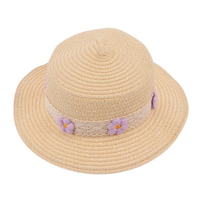 Cappello estivo per bambina Next età 3-4 anni Pink Lining ORO macchie di paglia stile Borsalino 