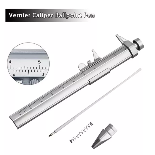 Multifunction Vernier Caliper Roller Ball Pen Measuring Gauging Ball-Point Tools