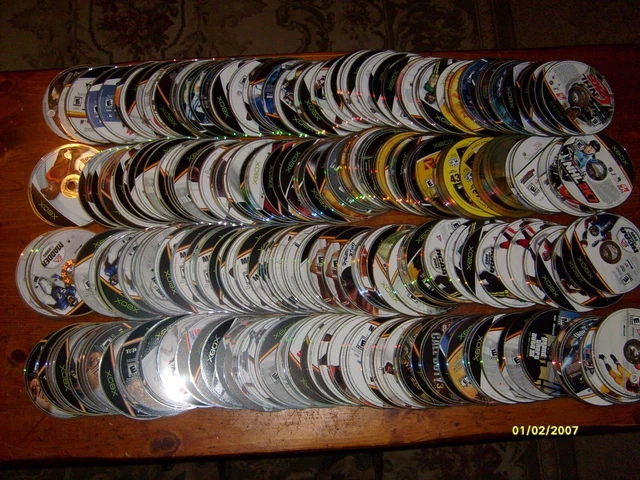 Lot Of Over 300 Origional Xbox Video Games...as Is Lot # 9