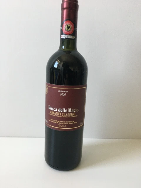 Vino rosso CHIANTI classico ROCCA DELLE MACIE ANNO 2000  Collezione