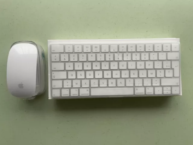 Apple Magic Keyboard Et Magic Mouse -  sans Fil Blanc (AZERTY)