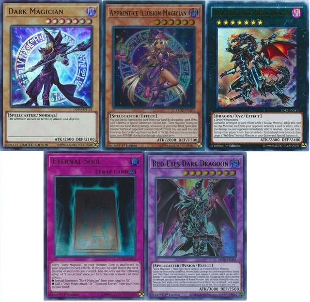 YUGIOH COMPLETE DARK Magician Deck! RedEyes Dark Dragoon Illusi **HOT
