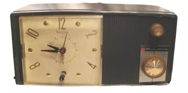 Vintage Bulova Clock Radio Model 500 Series