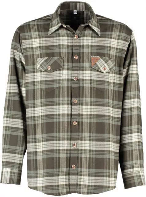 OS Trachten® camicia boscaiolo camicia flanella calda camicia invernale camicia da caccia camicia forestale