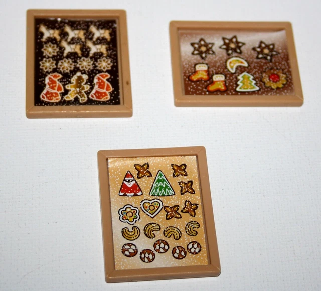 PLAYMOBIL 3978 LOT De 3 Plateaux De Biscuits Boulangerie De Noel