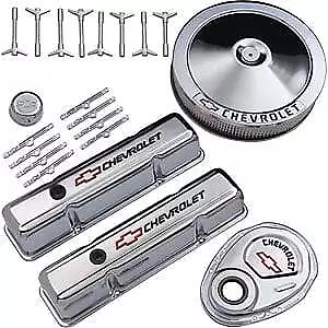 Proform 141-900 Small Block Chevy Chrome Dress-up Kit w/Bowtie