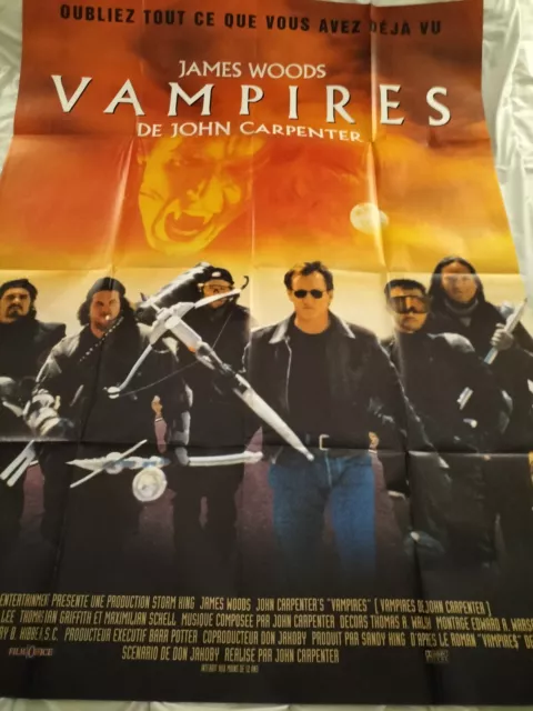 James Woods JOHN CARPENTER'S VAMPIRES John Carpenter 1998 FRENCH POSTER  47x63