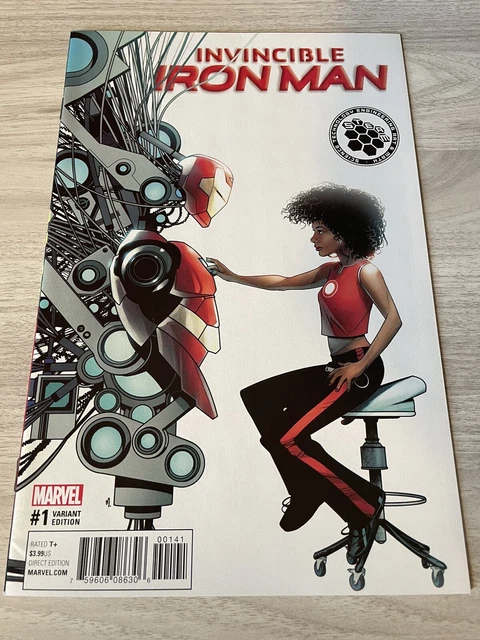 Invincible Iron Man #1 Steam Variant Riri Williams 1:10 Marvel Comics 2017
