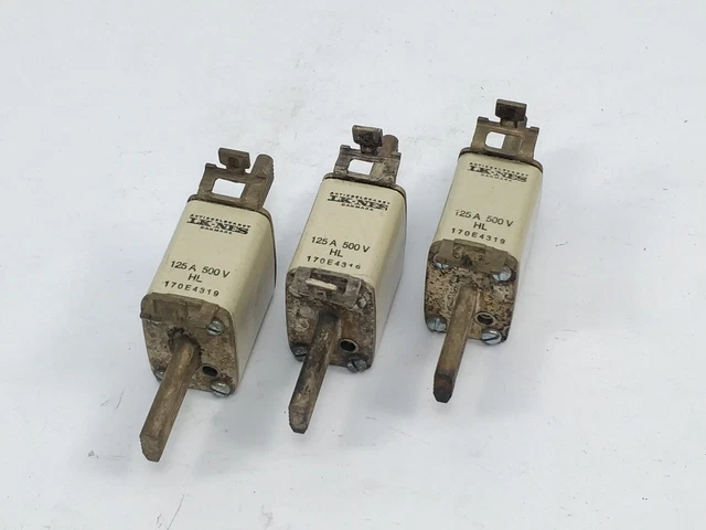 Lk / Bussmann 170E4319 Fusible 125A 500V Hl 3Pcs