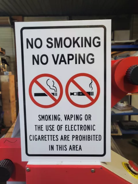 ✅No Smoking Or Vaping In This Area Sign Various Options