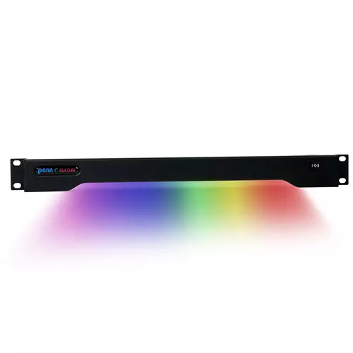 Penn Elcom 1U LED Multicolour + White Rack Mount Light for DJ, Studio RADM-23CW