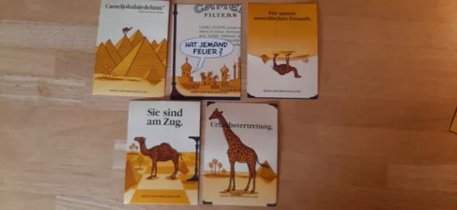 Camel, 5 Postkarten, Anfang 90er