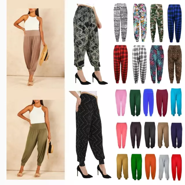 PANTALONI LUNGHI DONNA DONNA NUOVI HAREM ALI BABA PANTALONI LARGHI LEGGINGS PLUS taglie forti