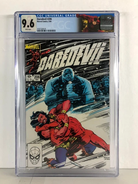 Daredevil 206 - Kingpin Appearance - Custom Daredevil Label - CGC Graded 9.6