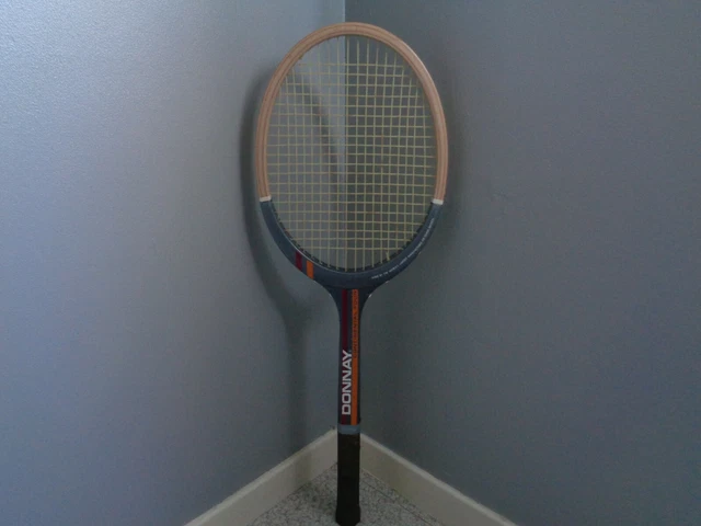 Raquette De Tennis Bois Donnay Continental - Vintage Années 80 - Bon état