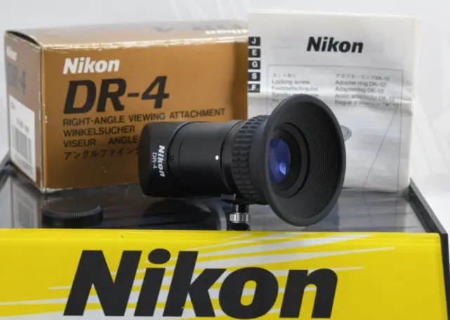 [Top MINT] Visor de ángulo recto Nikon DR-4 con caja para Nikon F de JAPÓN