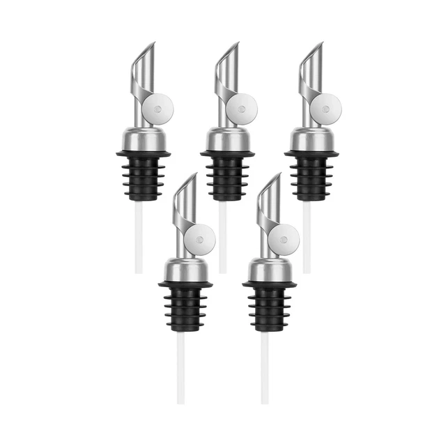 6 pz versatore per bottiglie like, versatore ponderato in acciaio inox, Au A2I5