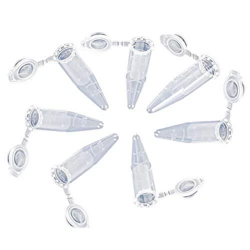 500 Pieces Plastic Centrifuge Tube with Snap Cap 1.5ML Micro Test Tubes Clear...