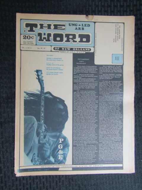 1969 NOLA EXPRESS #36 Aug. 15-28 Underground Newspaper NEW ORLEANS