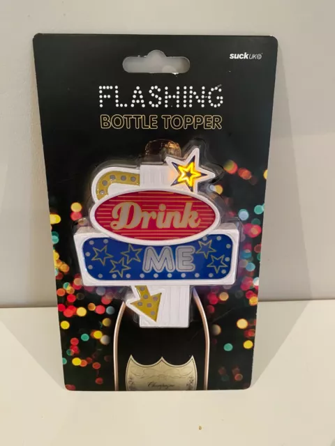 Flashing Bottle Topper suckuk Bring Festive Cheer to the Christmas Table inc P&P