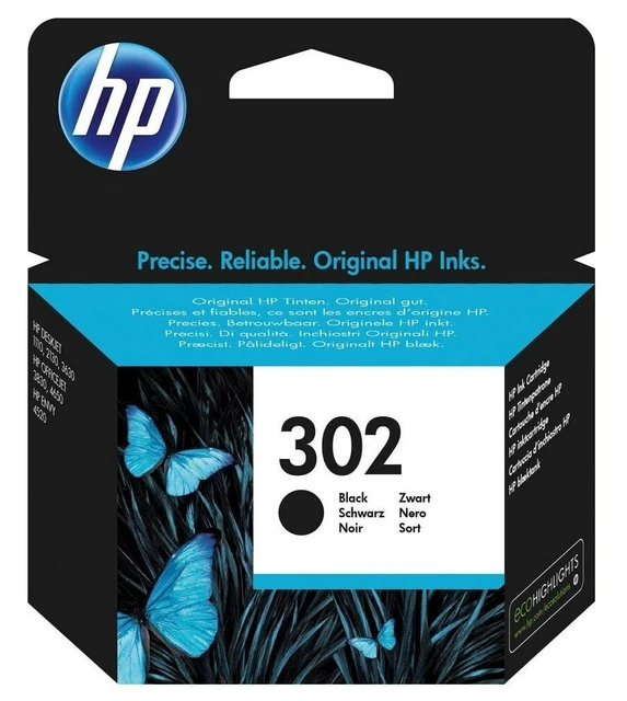 Cartuccia HP 302 nero originale F6U66AE per stampante a getto di inchiostro