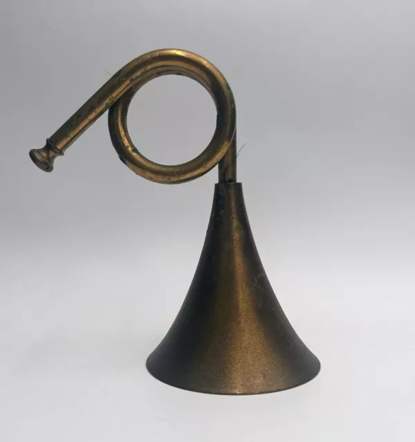 Brass Bell French Horn Patina Vintage