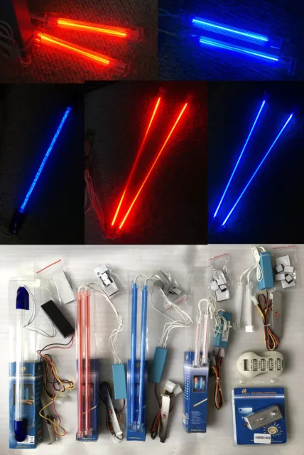 Lot de 9 néons bleu/rouge tuning PC | Sunbeam, Cold Cathode Light, Liquid Neon