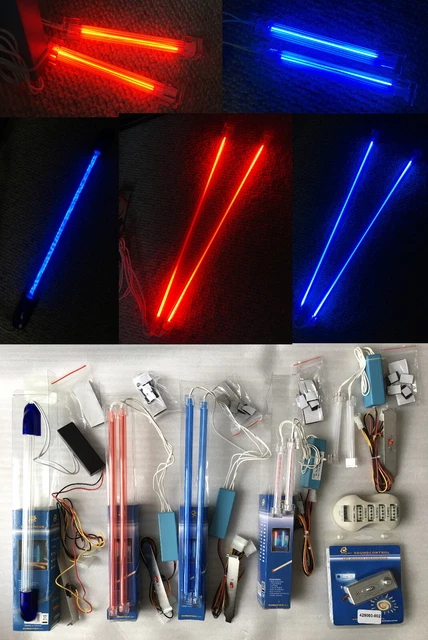 Lot de 9 néons bleu/rouge tuning PC | Sunbeam, Cold Cathode Light, Liquid Neon Lot de 9 néons bleu/rouge tuning PC | Sunbeam, Cold Cathode Light, Liquid Neon