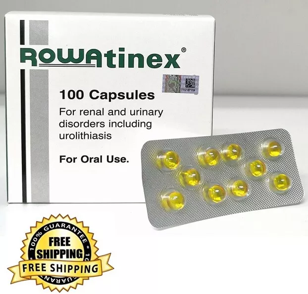 Rowatinex 100 Capsules For Renal & Urinary Disorders - Free Shipping