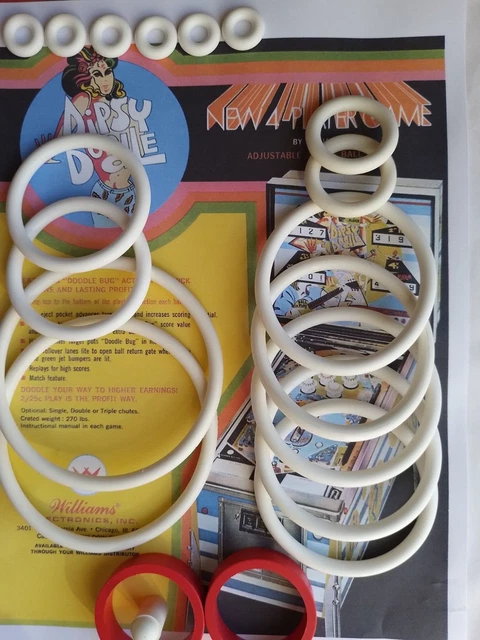 Kit élastiques Caoutchouc Pour Flipper Williams Argosy - Neuf - Sans Marque