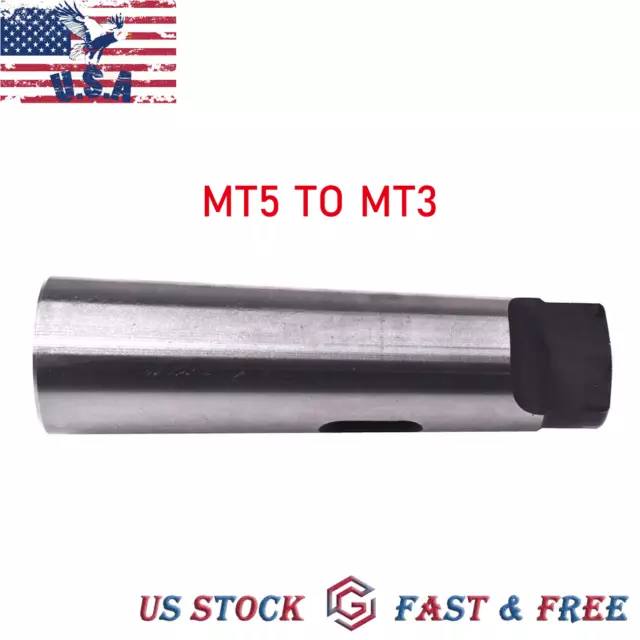 MT5 Spindle to MT3 Arbor Morse Taper Adapter Reducing Drill Sleeve For Lathe