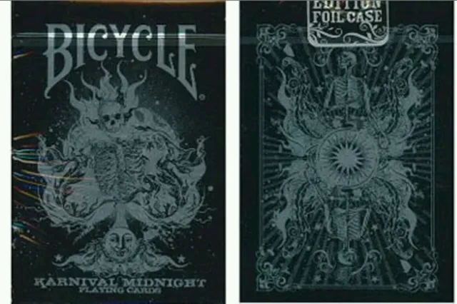 BICYCLE Karnival Midnight limited edition foil case  deck playing cards 3