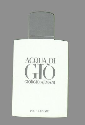advertising card ARMANI Carte publicitaire Acqua di Gio Giorgio Armani 