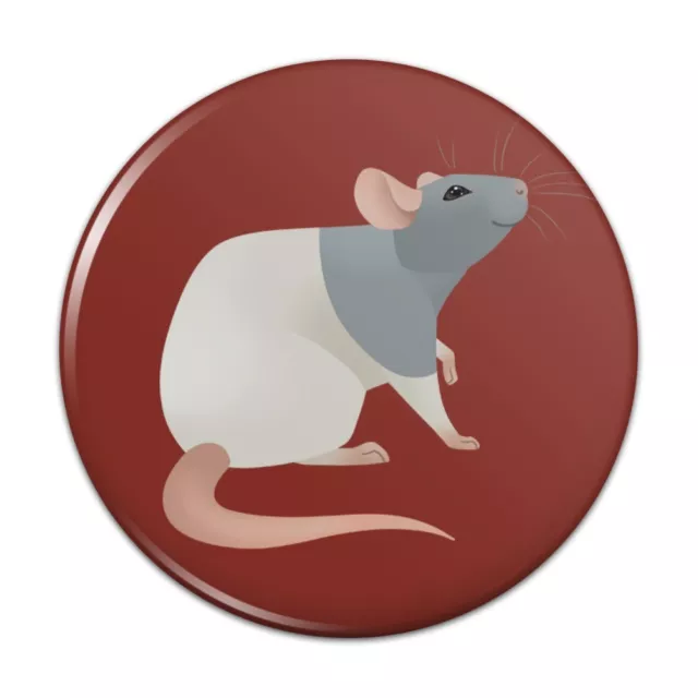 Hooded Rat Pinback Button Pin