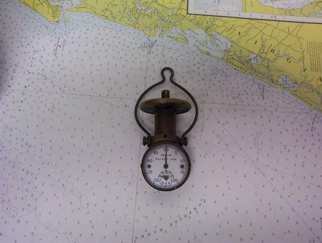 Boaters’ Resale Shop of TX 2112 5105.12 NEGUS VINTAGE LOG GAUGE ONLY