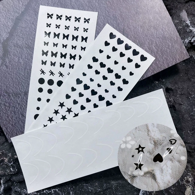 7pcs Nail Cutout Template Multiple Styles Diy Nail Art Airbrush Nail Art