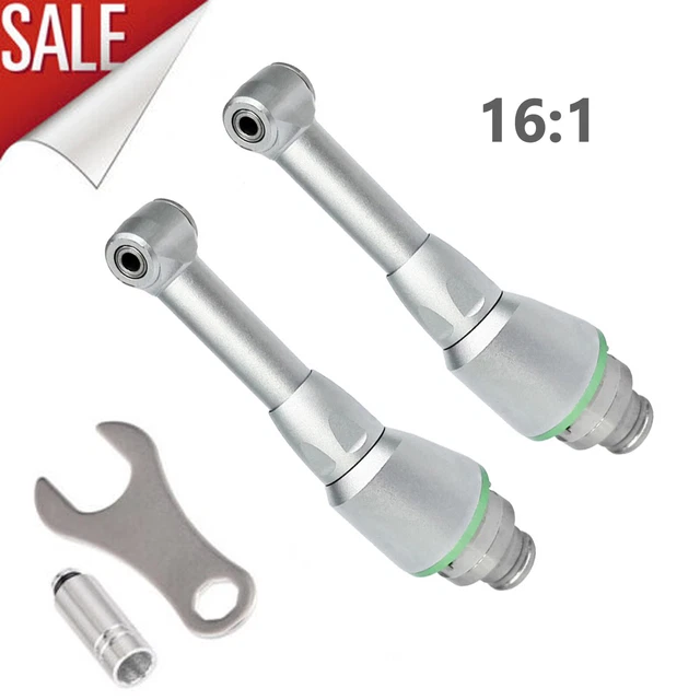Dental 16:1 Contra Angle MINI Head Handpiece Rotary Head fit Cordless Endo Motor