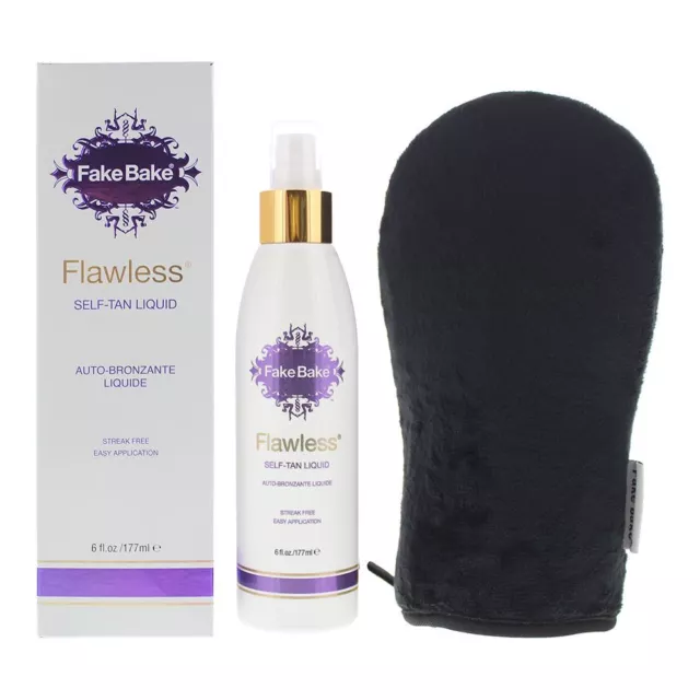 Fake Bake Flawless Self-Tan Liquid 177ml and Application Mitt