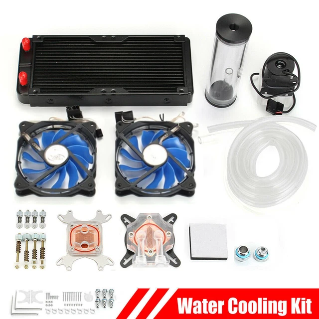 PC LIQUID WATER Cooling Kit 240mm Radiator CPU Block + Fan Pump