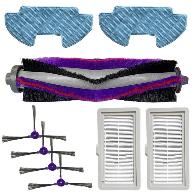 Kit Pièces De Rechange Pour Aspirateur HomeRun Série 3000 - Comprend Brosse Principale, Filtres, Serpillères & Brosses Latérales | Compatible XU3100/01, XU3110/02, XU3000/01, XU3000/02